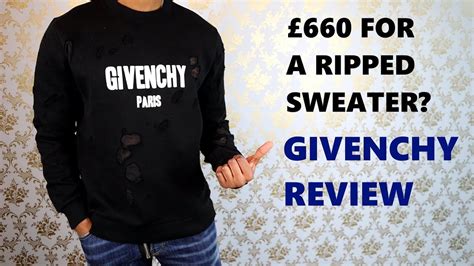 Ripped Sweater costs £660! Givenchy Destroyed Sweatshirt Review